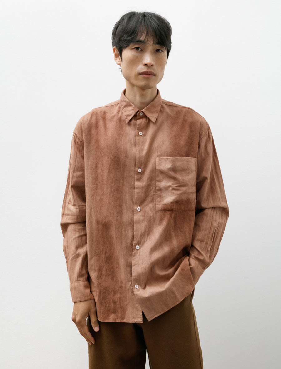 Seya Eternal Shirt Vegetal Hand Dyed Cotton Plum Neighbour Seya Eternal Shirt Vegetal Hand Dyed Cotton Plum Neighbour