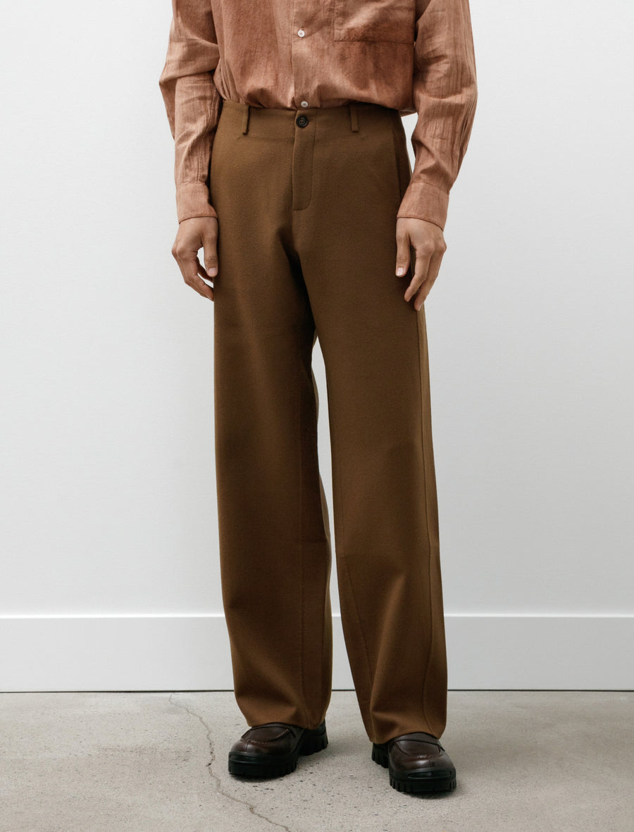 Light Double Face Pants Super Fine 110 Merino Squirrel - Image 4