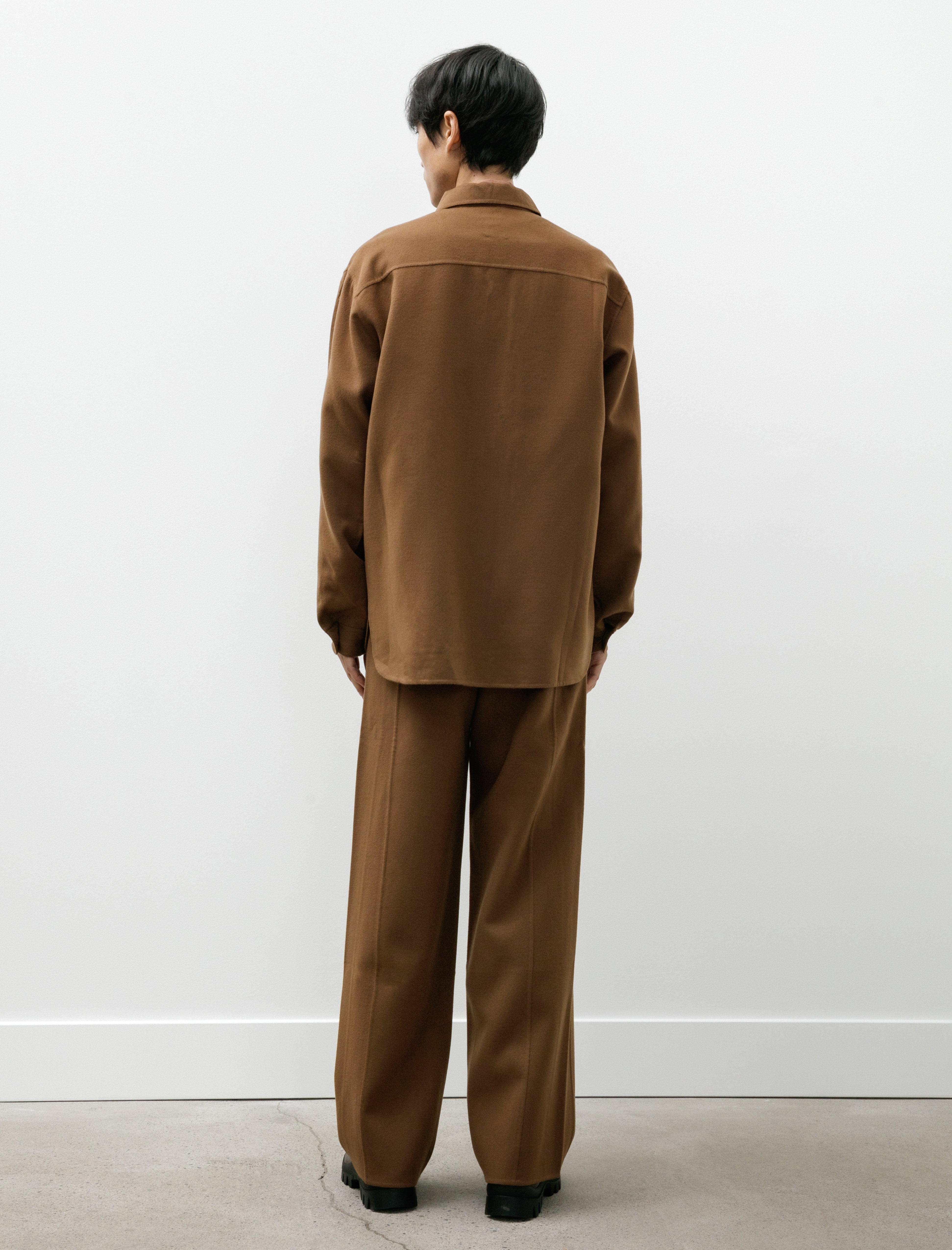 Seya Light Double Face Pants Super Fine 110 Merino Squirrel