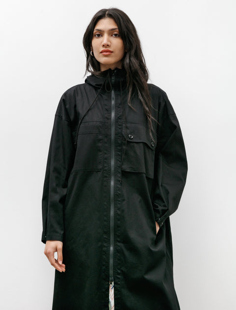 Y's by Yohji Yamamoto Coatdress with Hood Black