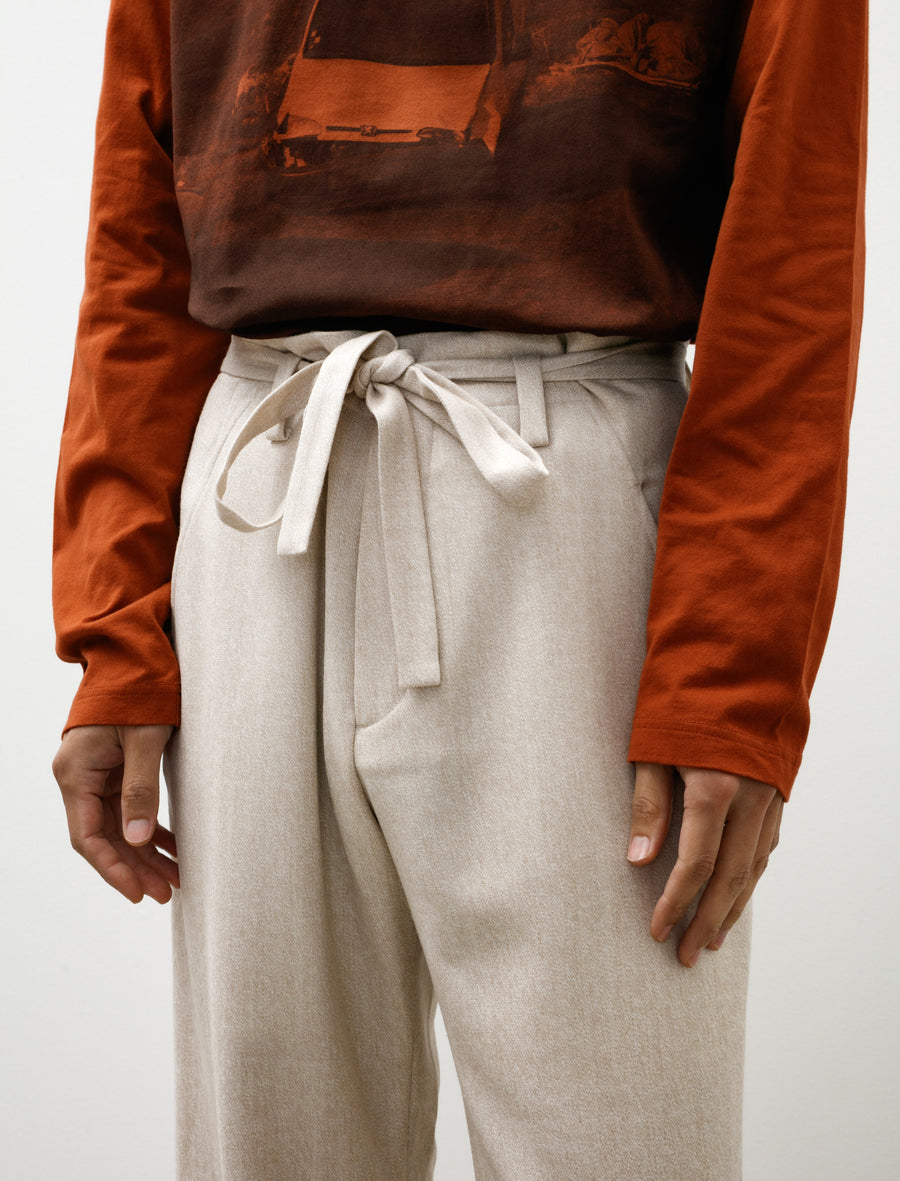 Roadtrip Pants Fine Grained Tweed Cream - Image 7