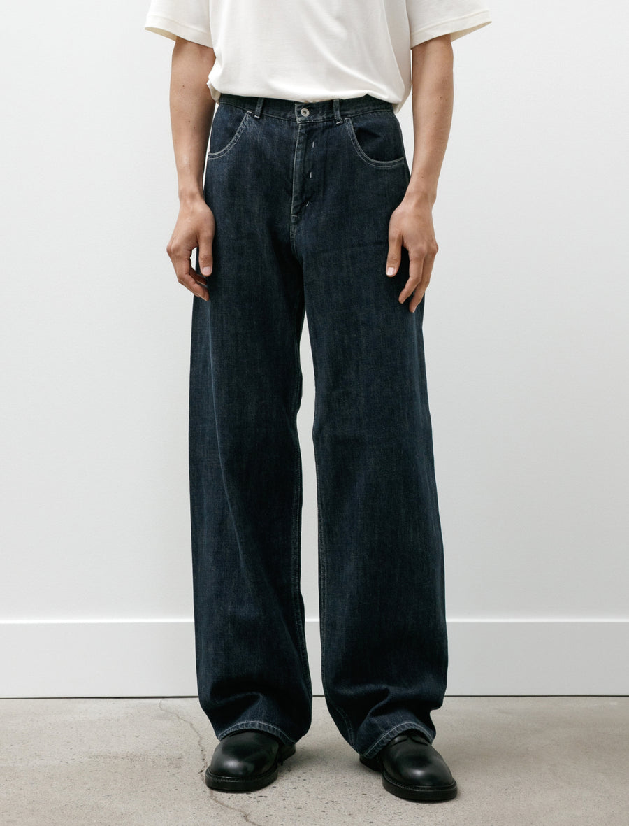 Tofu Brother Jeans Slub Denim Faded Indigo - Image 4