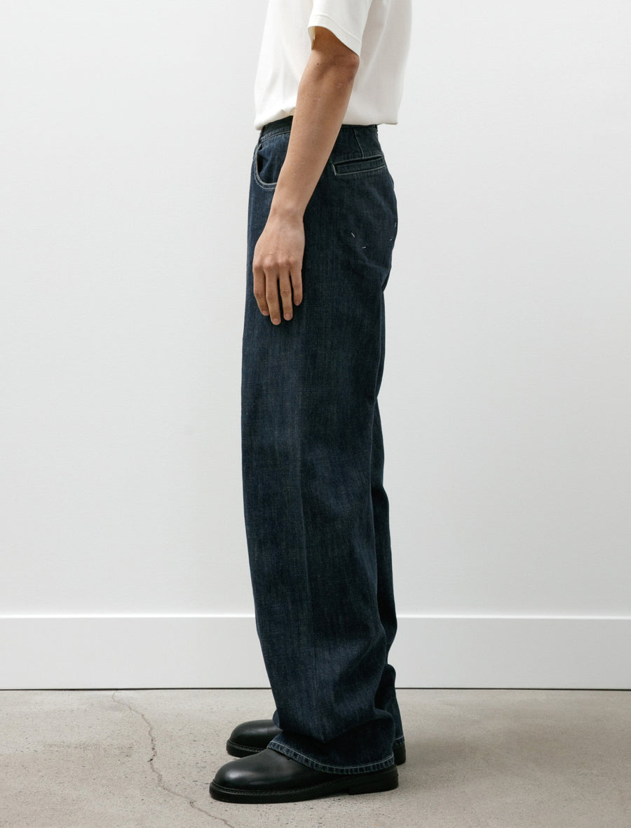 Tofu Brother Jeans Slub Denim Faded Indigo - Image 5