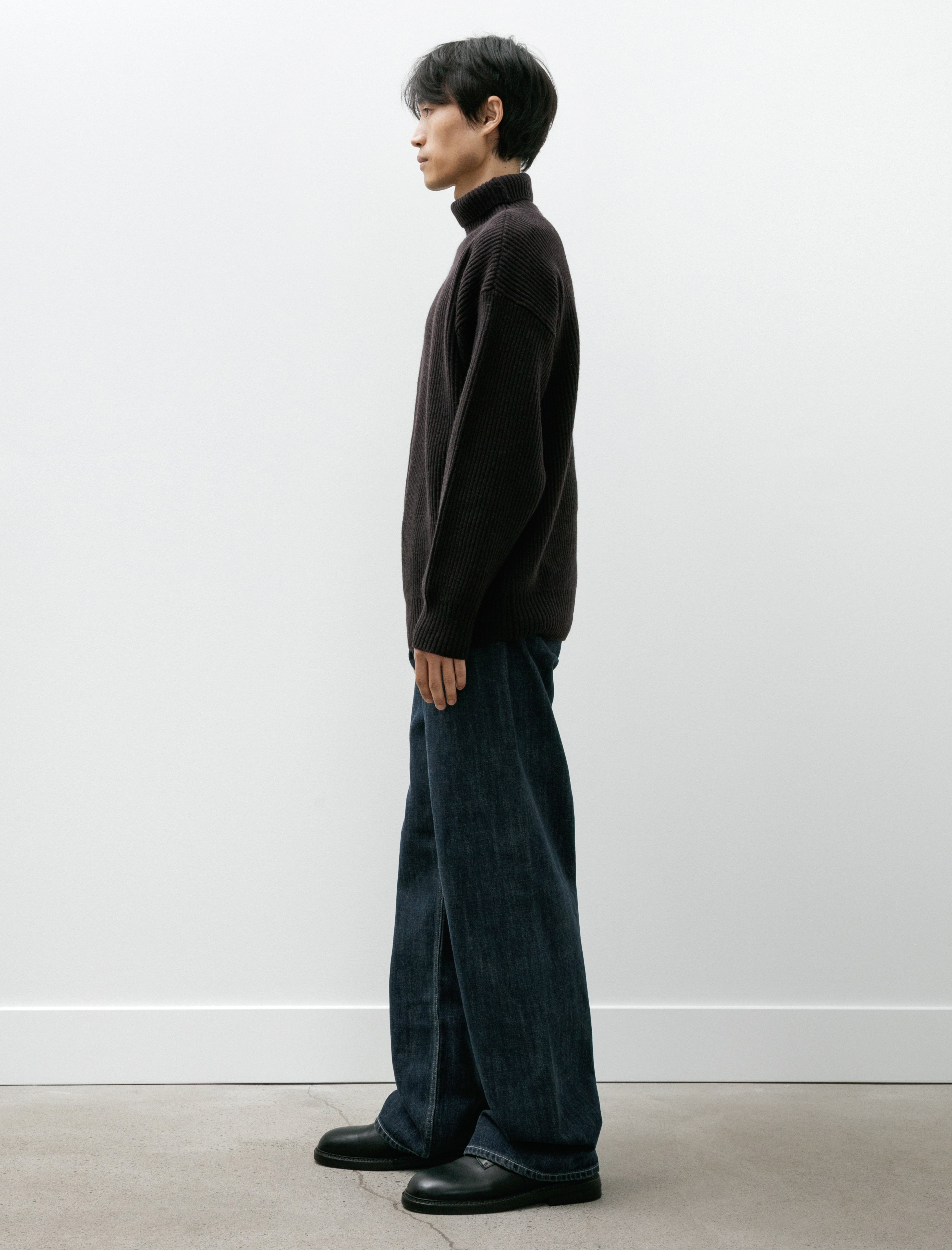 Seya Tofu Brother Jeans Slub Denim Faded Indigo