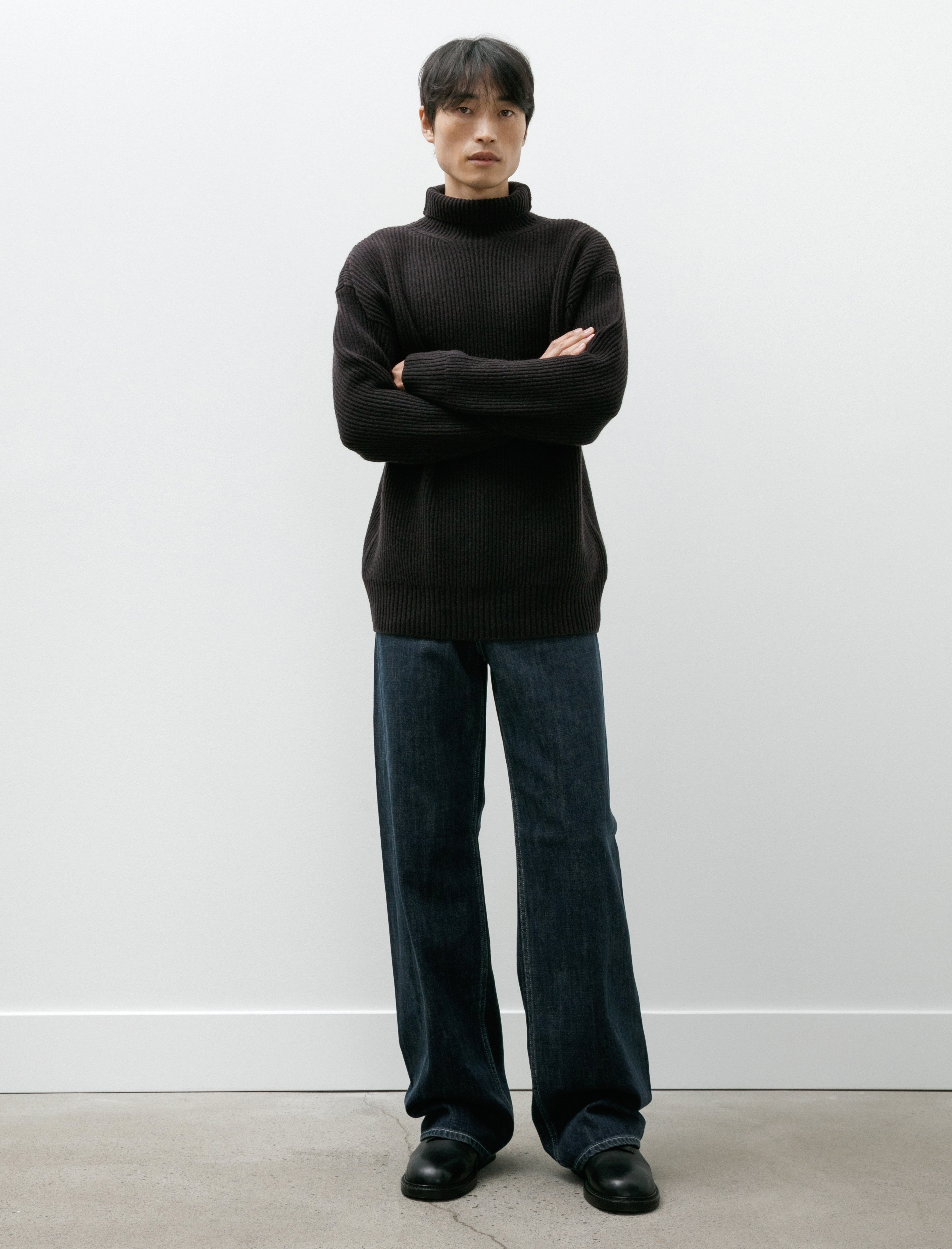 Seya Tofu Brother Jeans Slub Denim Faded Indigo