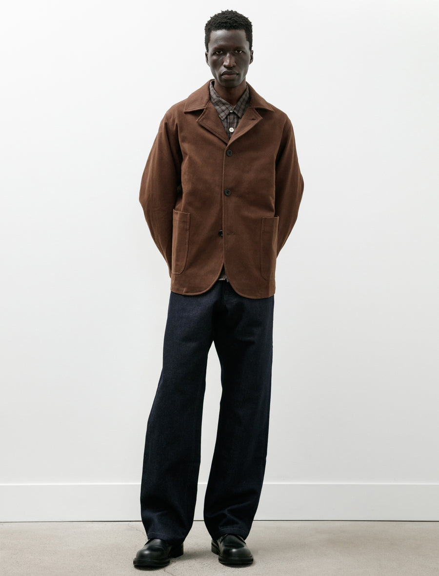 Potter Pants Linen Cotton Denim Indigo - Image 1