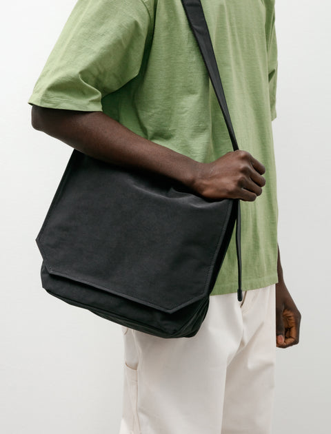 Hender Scheme Flap Shoulder Bag Black