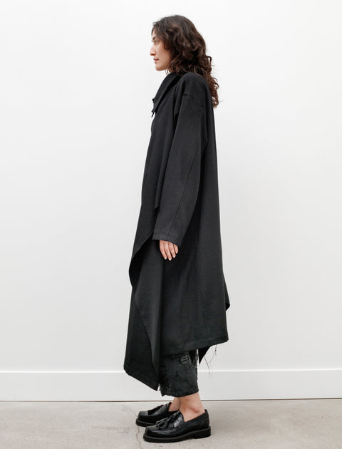 Y's by Yohji Yamamoto Plush Coat Black