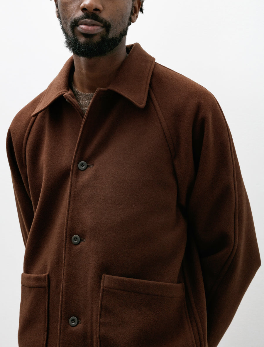 James Coward Rambler Coat Brown Wool Flannel Neighbour James Coward Rambler Coat Brown Wool Flannel Neighbour