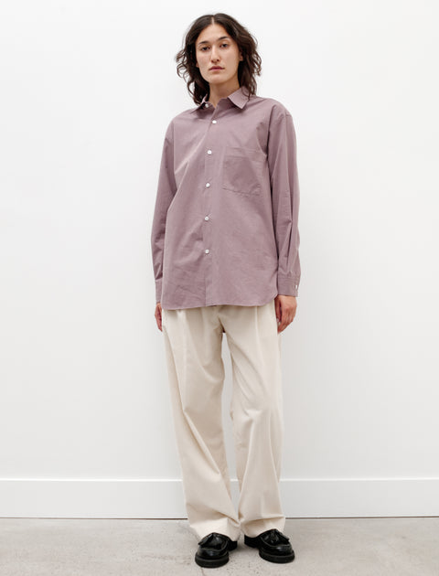 Oversized Classic Collar Shirt Mauve