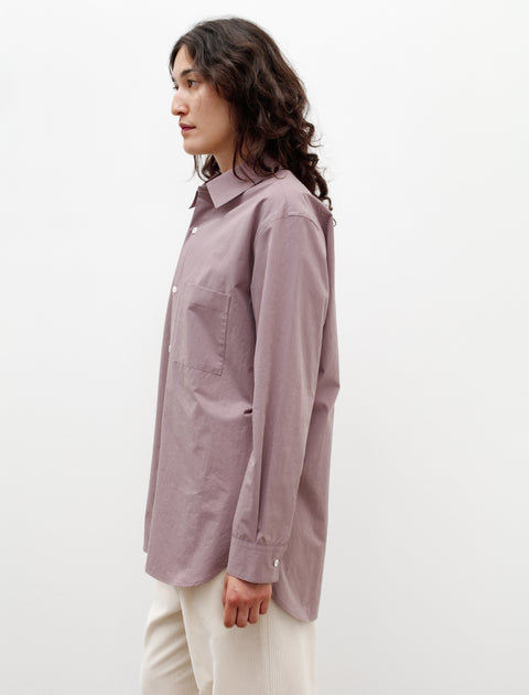 Oversized Classic Collar Shirt Mauve