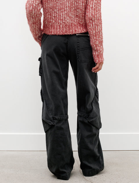 Acne Studios Cargo Trousers Washed Black