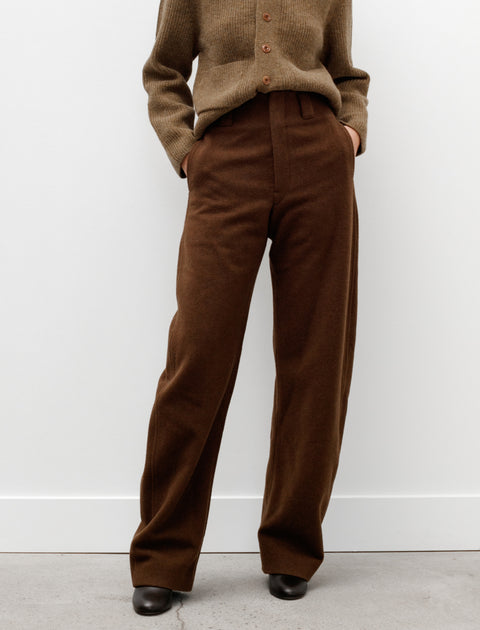 Lemaire Curved Pants Dark Tobacco