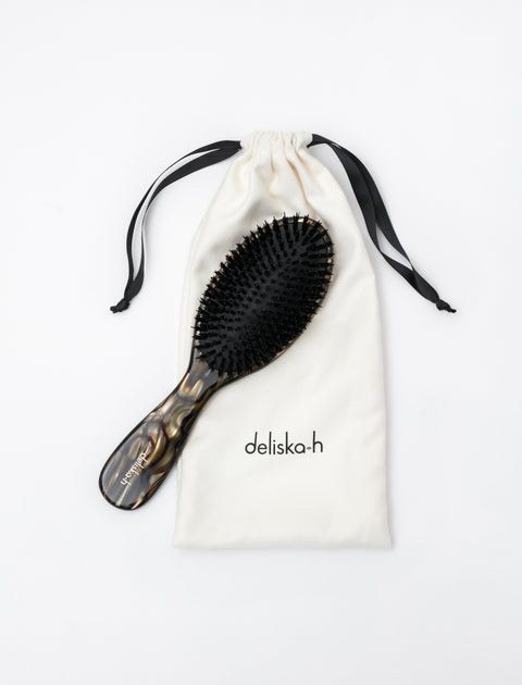 Deliska Hairbrush Nylon/Boar Onyx