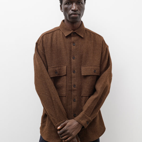 トップス 1950's KASURI ATOMIC rayon wool shirt Big Shirt - Kasuri