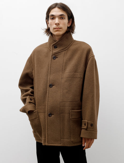 Lemaire Boxy Duffle Coat Olive Brown