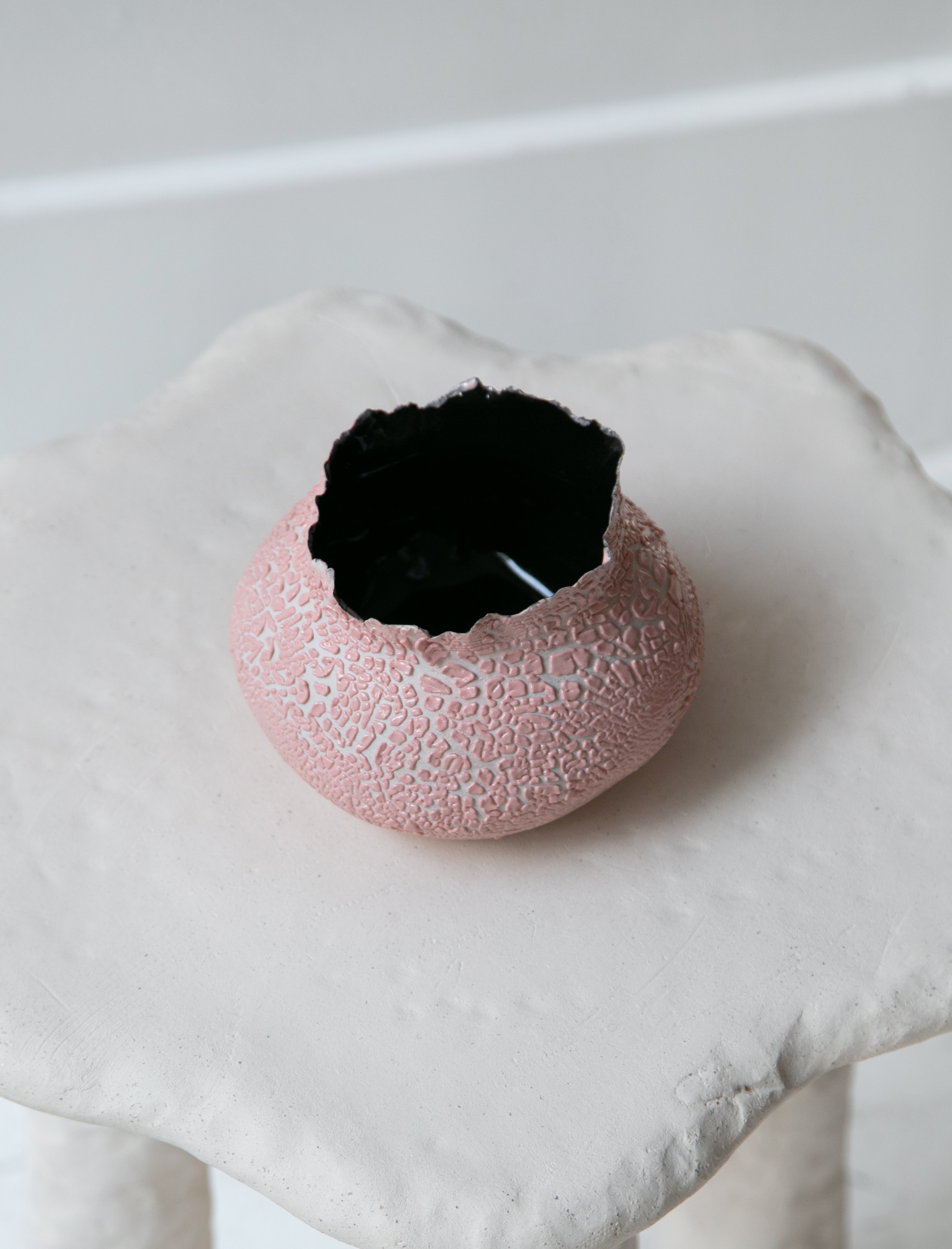 Nathalee Paolinelli Pink Lichen Orb Small