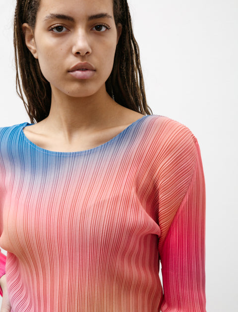 Pleats Please by Issey Miyake Melty Rib Pullover Pink