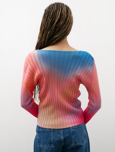 Pleats Please by Issey Miyake Melty Rib Pullover Pink