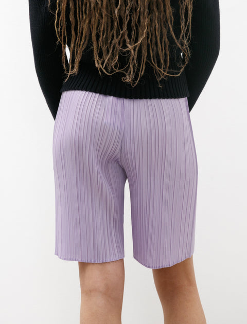 Pleats Please by Issey Miyake Monthly Colours Pleats Shorts Purple Onion