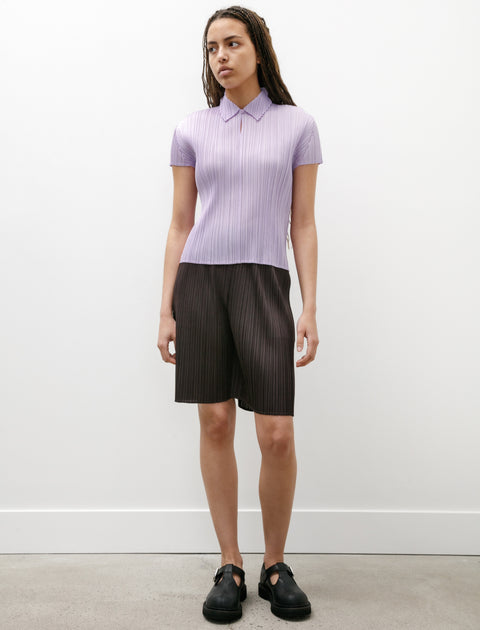 Pleats Please by Issey Miyake Monthly Colours Pleats Shorts Black Pepper