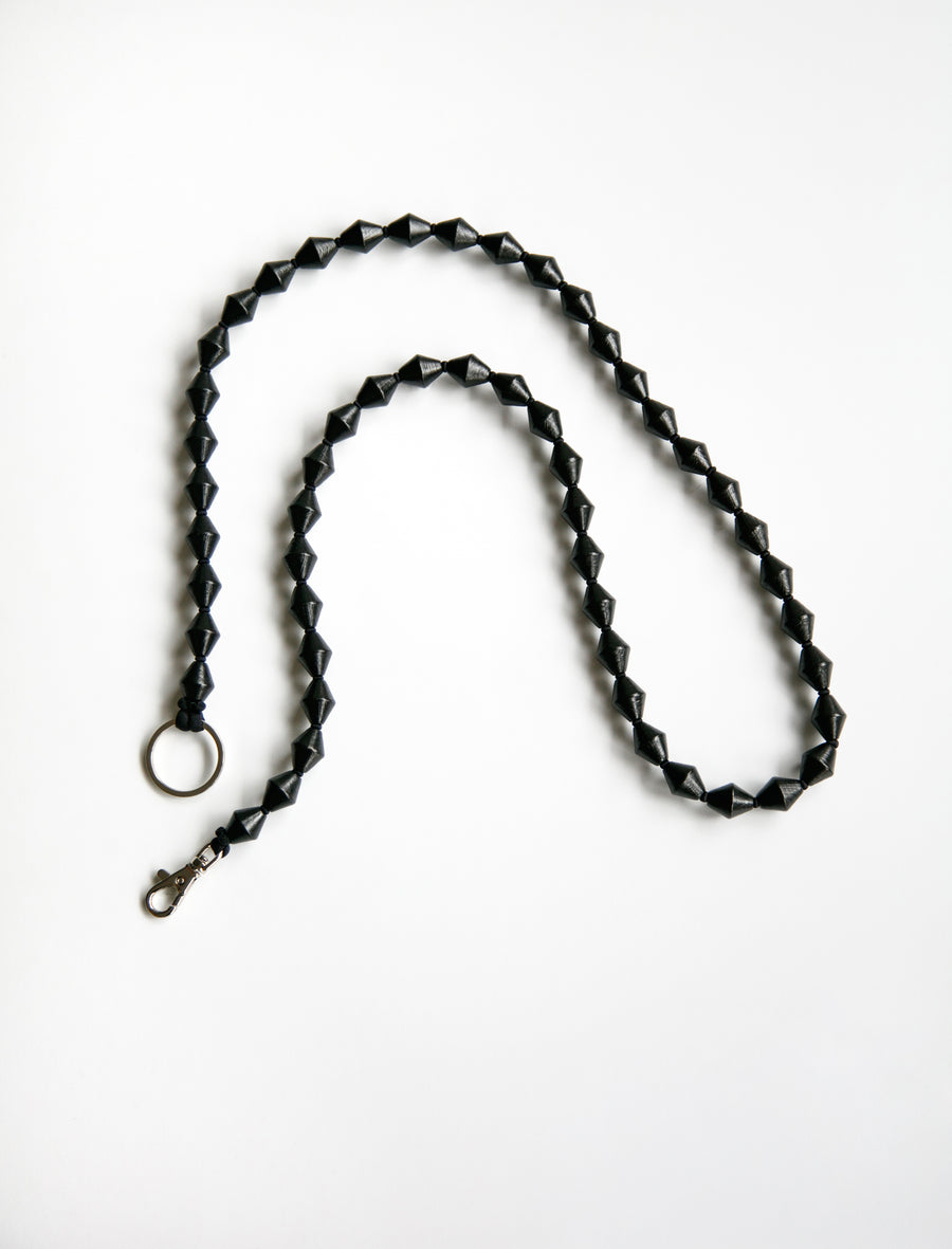 Zickzack Phone Necklace Black - Image 2