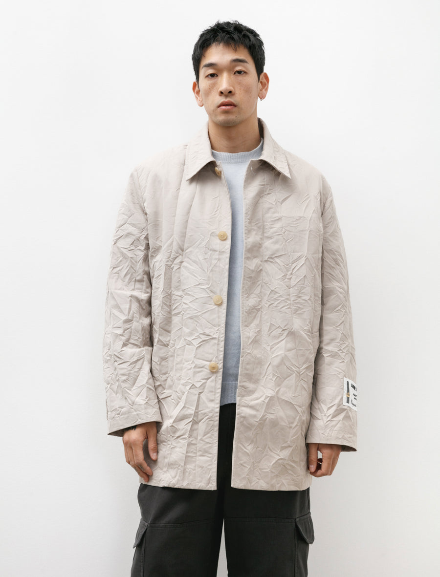 Acne Studios Crinkled Trench Coat Light Beige Neighbour Acne Studios Crinkled Trench Coat Light Beige Neighbour