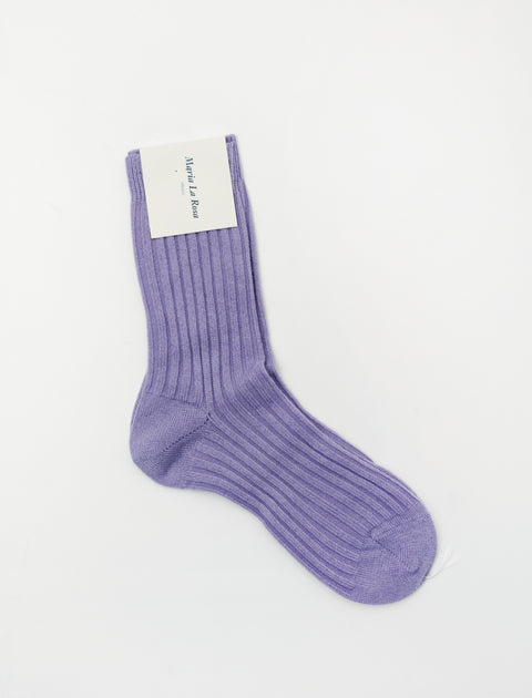 Maria La Rosa Cashmere Socks Plush Lilac