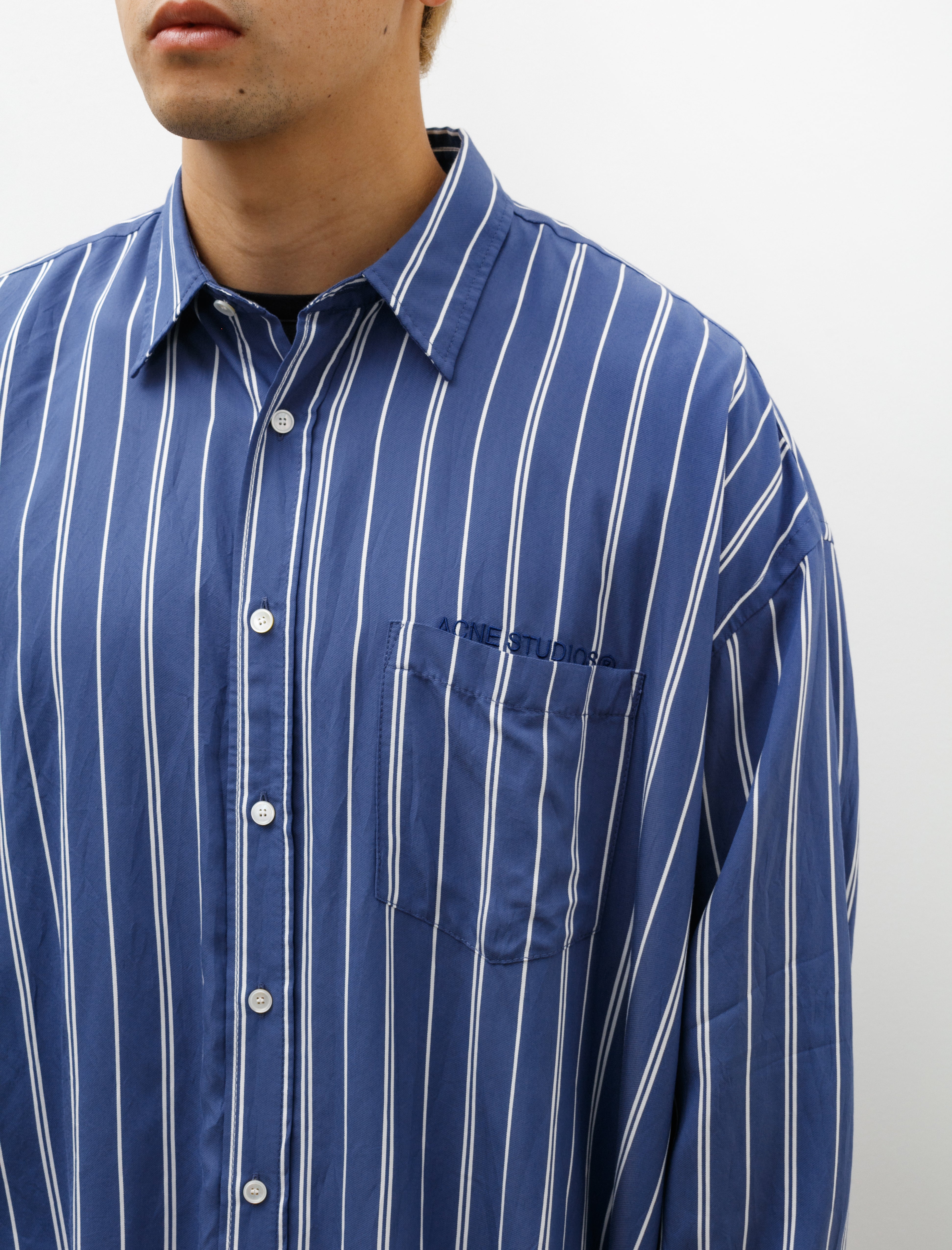 Stripe Shirt Blue White