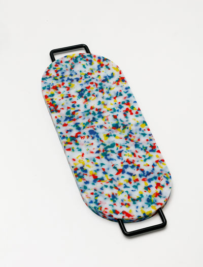Long Oval Chopping Board Multi Confetti
