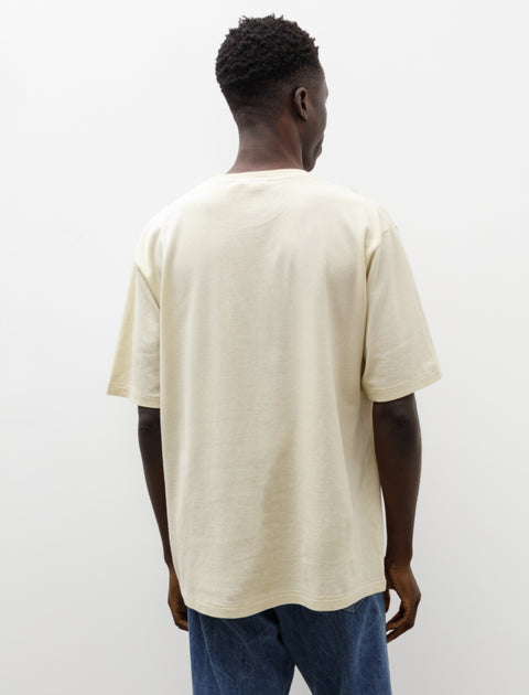 Auralee Cotton Mesh Dyed Tee Ivory