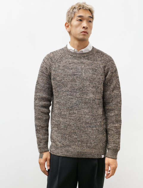 Norse Projects Roald Wool Cotton Rib Sweater Camel