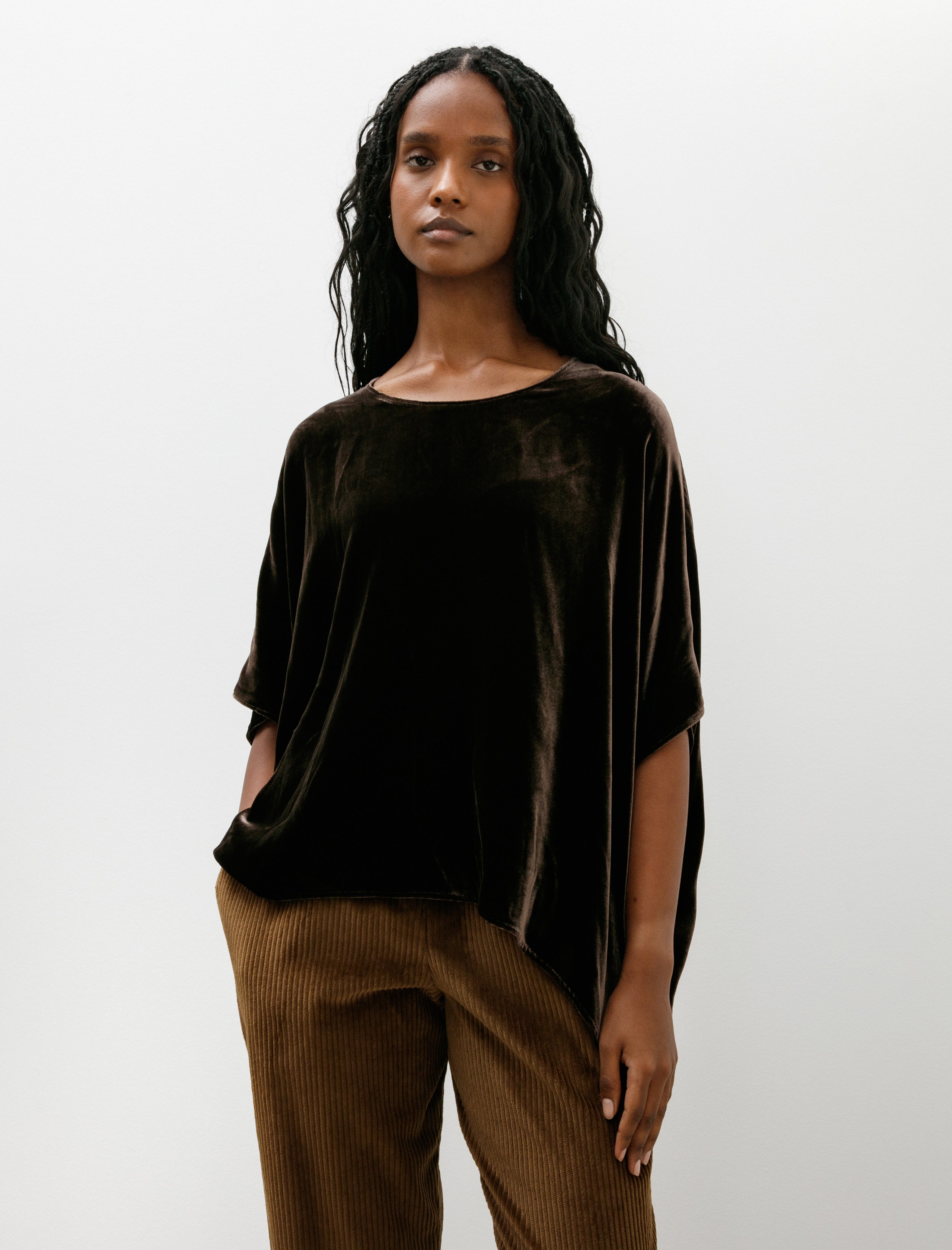 Dušan Easy T-Shirt Silk Velvet Brown