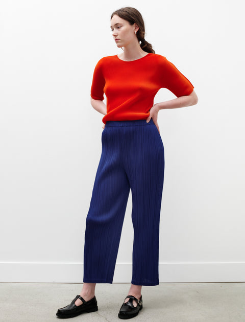 Pleats Please by Issey Miyake Monthly Colors Pants Deep Blue