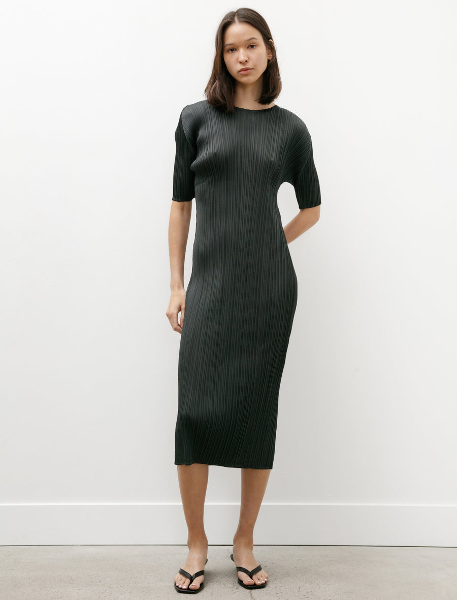 Pleats Please by Issey Miyake Monthly Colors Simple Dress Charcoal Neighbour Pleats Please by Issey Miyake Monthly Colors Simple Dress Charcoal Neighbour