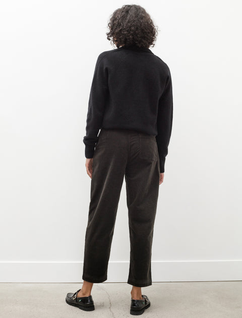 Sunspel Tapered Trousers Black Coffee