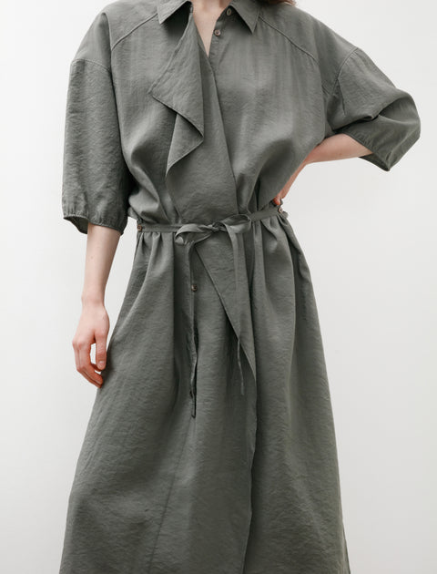 Lemaire Asymmetrical Shirt Dress Ash Grey