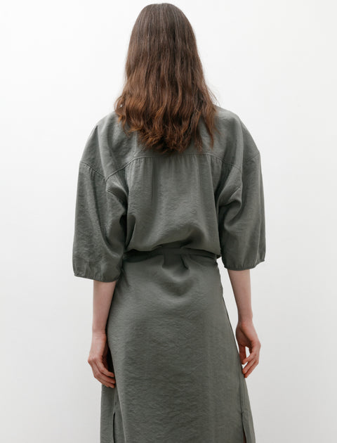 Lemaire Asymmetrical Shirt Dress Ash Grey