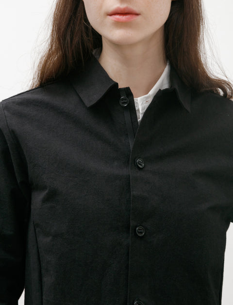 MAN-TLE W-R0S1 Shirt Jacket Black Wax