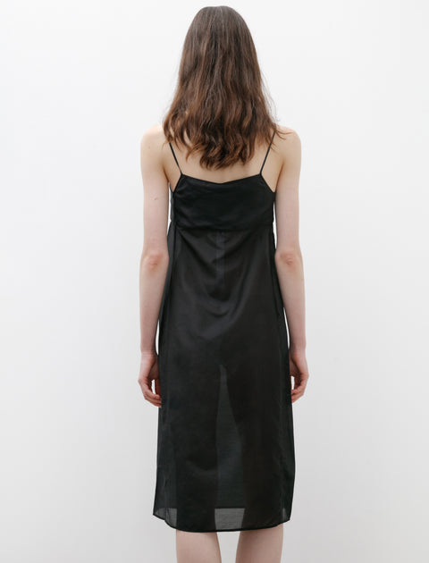 Sara Lanzi Solid Slip Dress Black