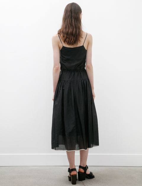 Sara Lanzi Gathered Skirt Voile Black