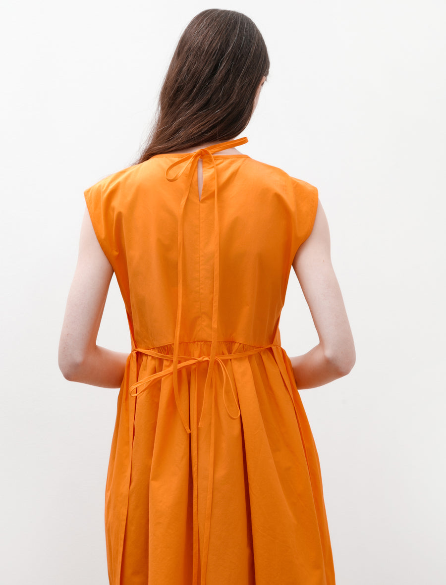 Eleph Strik Dress Orange Cotton Neighbour Eleph Strik Dress Orange Cotton Neighbour