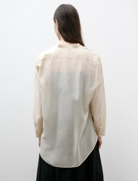 Sara Lanzi Oversize Shirt Voile Ivory