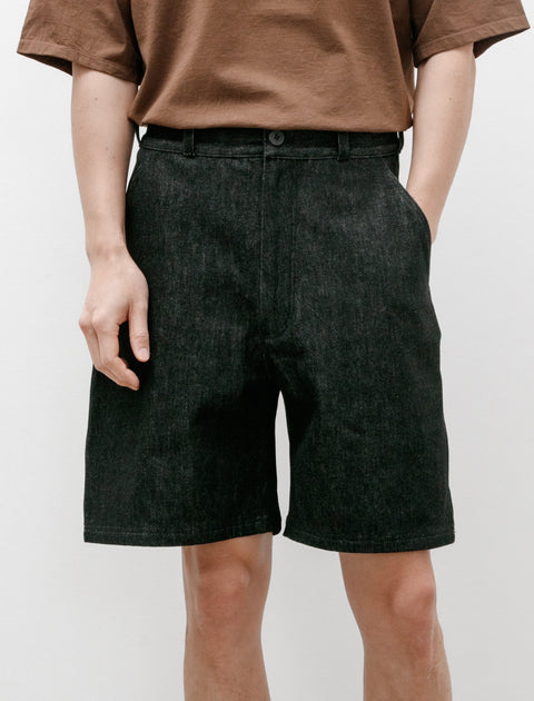 MAN-TLE R16 Jebok-7 Shorts Black Slub Denim