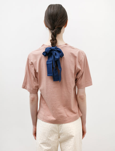 MHL Simple T-Shirt Linen Cotton Jersey Pale Pink