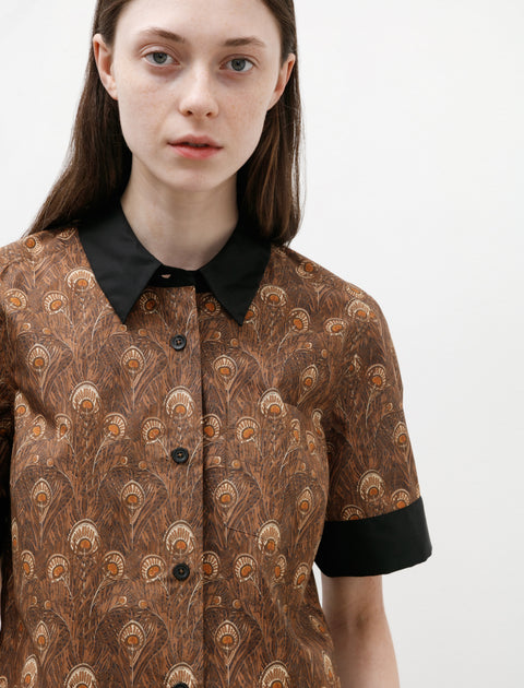 Margaret Howell Liberty Archive Small Shirt Tobacco Paisley