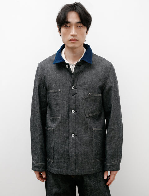 Taiga Takahashi Lot 701 Blanket Lining Denim Overall Jacket Raw Indigo