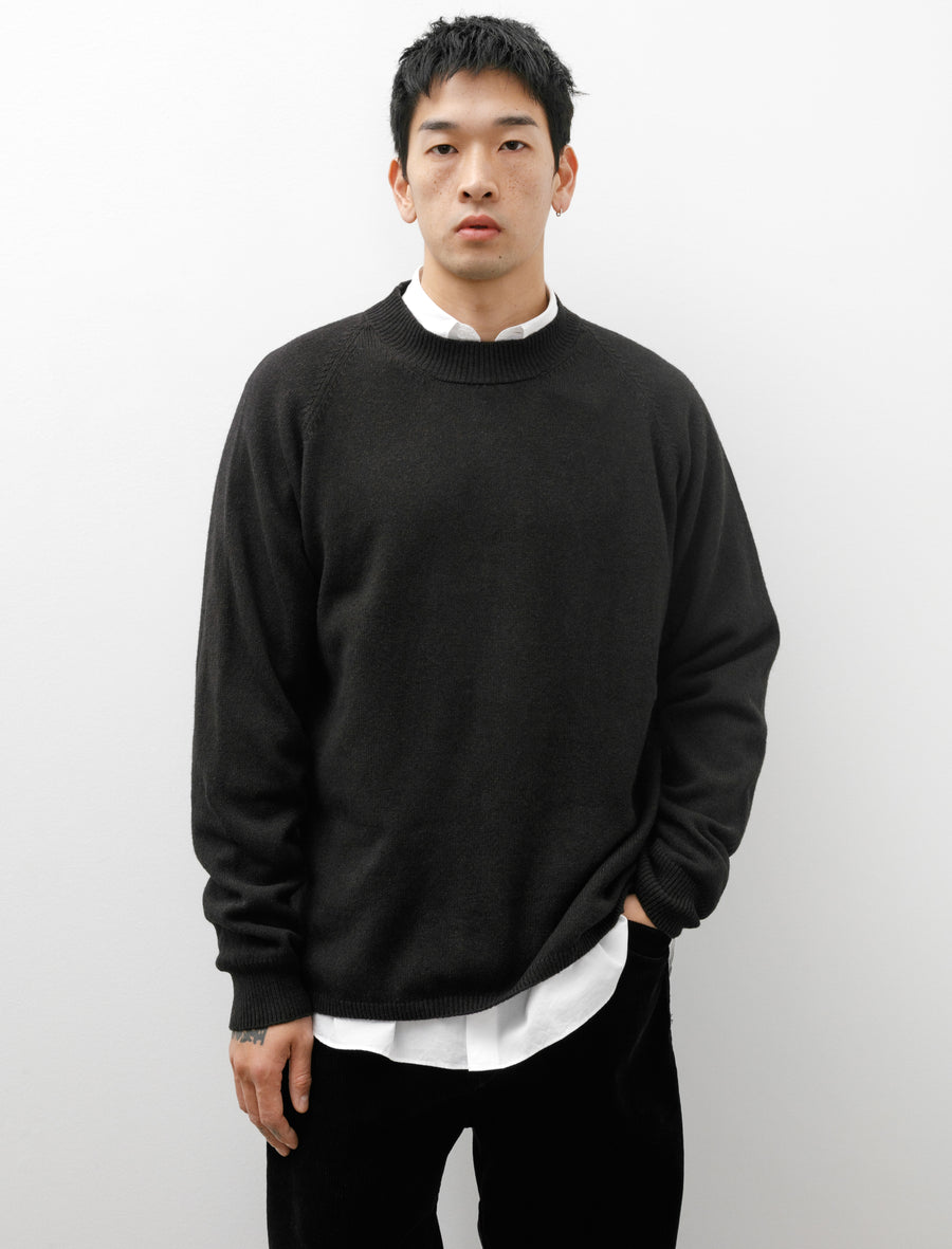 Margaret Howell MHL Crewneck Wool Cotton Carbon – Neighbour