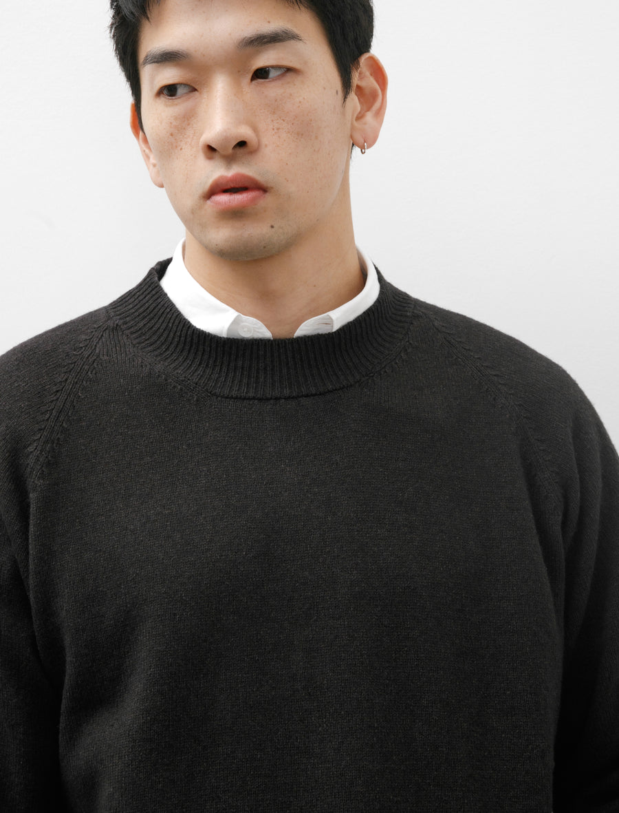 Margaret Howell MHL Crewneck Wool Cotton Carbon – Neighbour