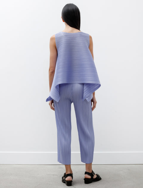Pleats Please by Issey Miyake Monthly Colours Wide Leg Pants Light Blu…